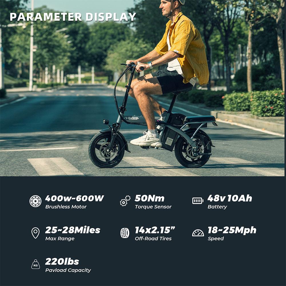 HiKeep D1 Foldable Electric Bike 48V 10Ah