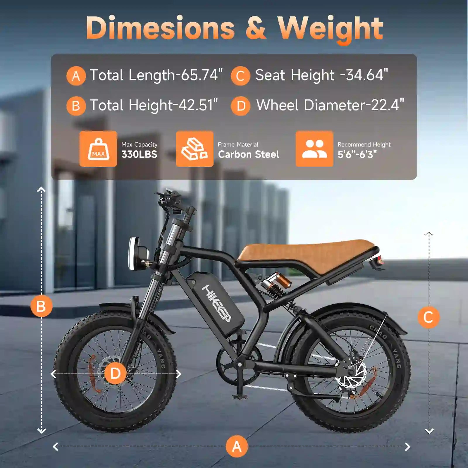 HiKeep K6 Ebike – Comes with a FREE Gift Pack Worth $157(The shipping fee needs to be paid separately) - Hikeep ebike
