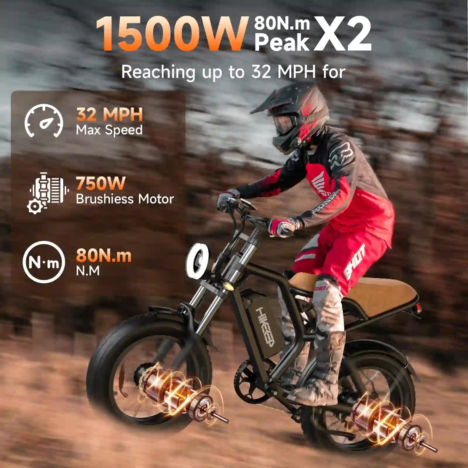Hikeep K6T Dual Motor E-Bike - Hikeep ebike