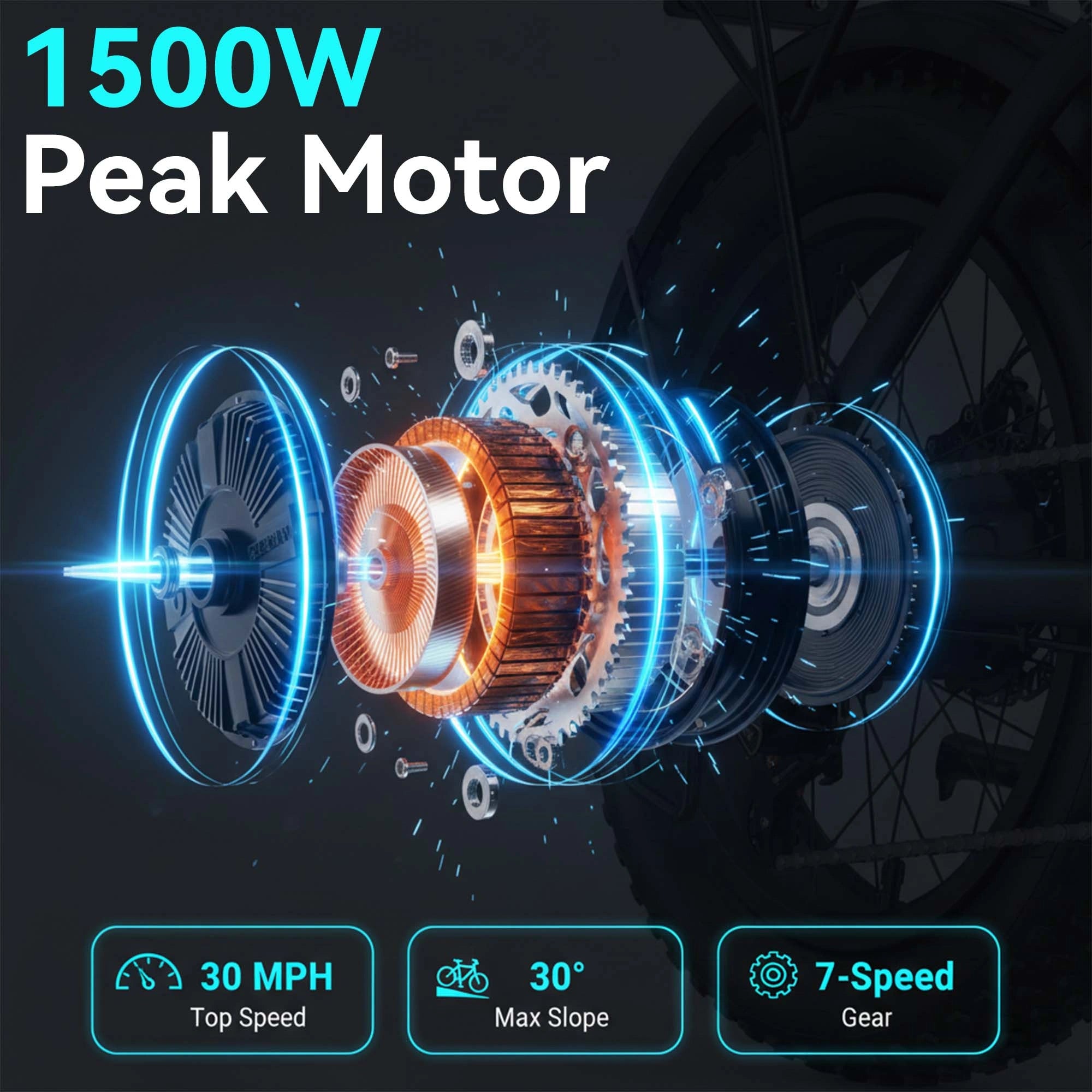 Hikeep Elf Pro 26” Fat Tire Electric Bike for Adults