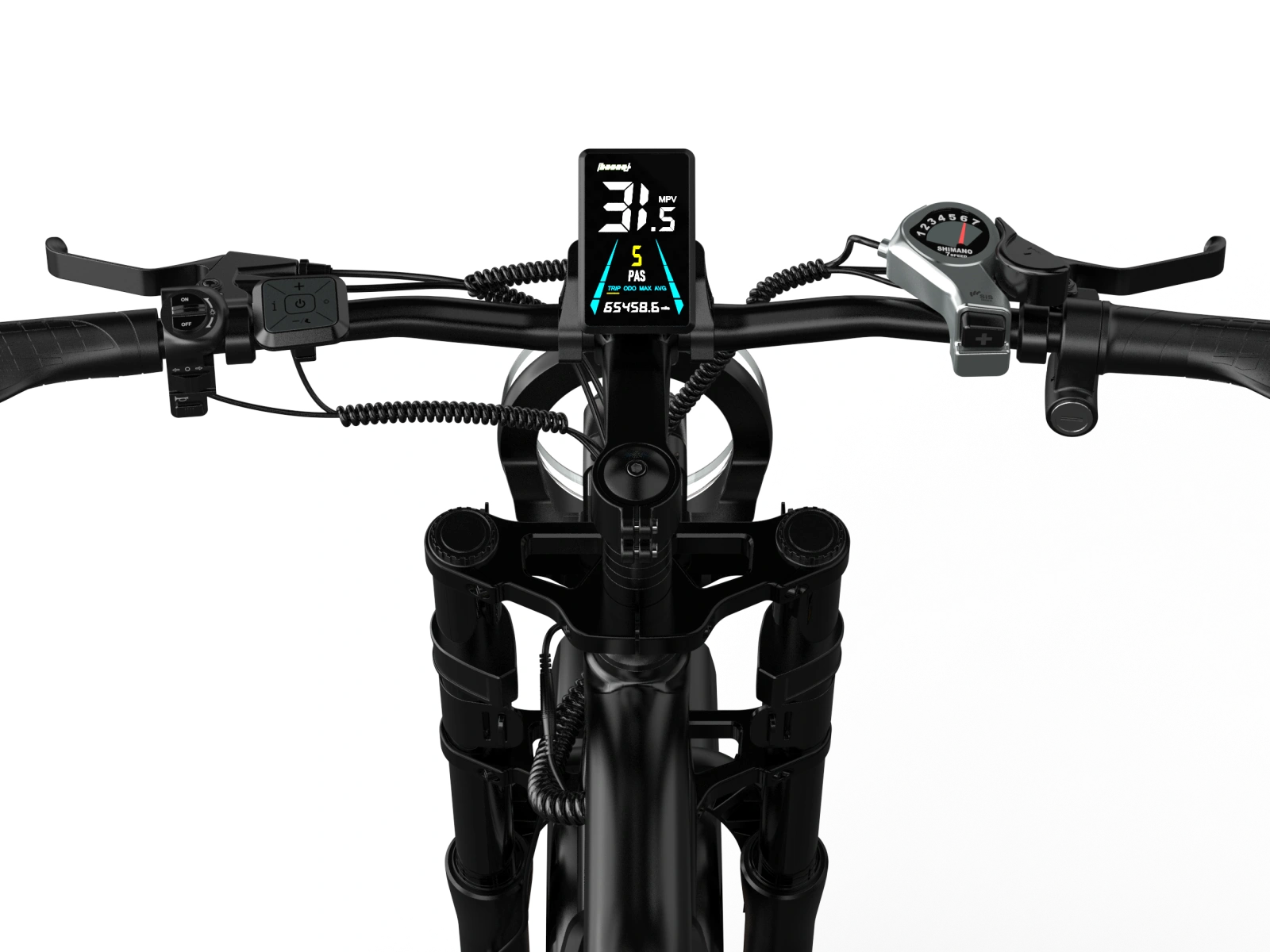 Hikeep K6 all-terrain electric bike with 20"x4.0" fat tires, 1500W motor, and full suspension in black