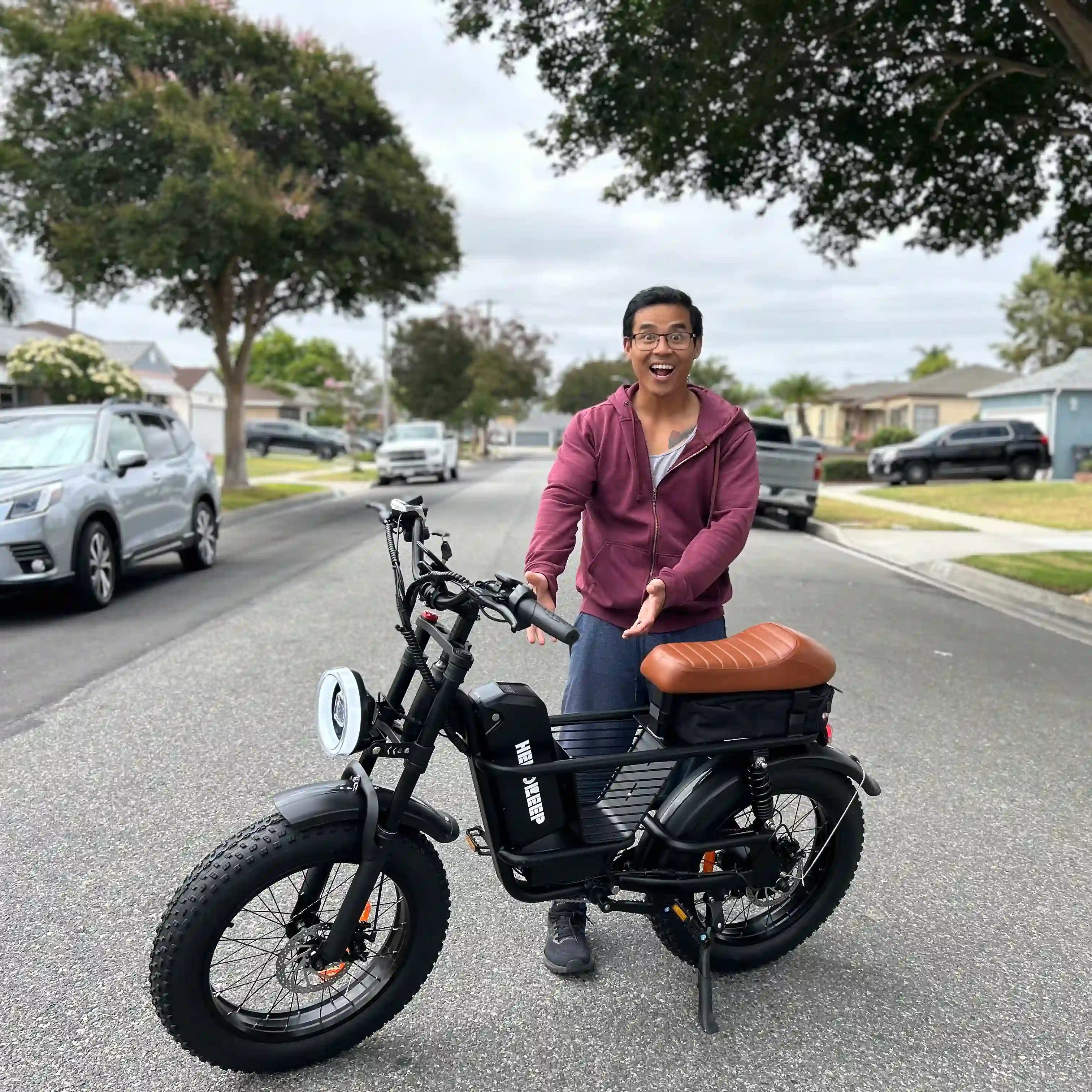 ME Cargo Retro Off-Road Electric Bikes | All-Terrain Ebikes - Hikeep ebike