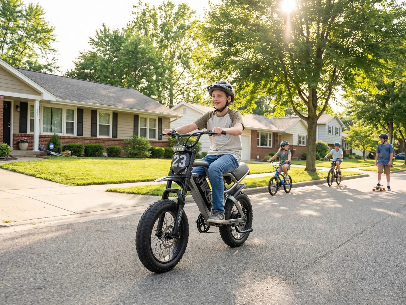 Hikeep K6 Mini 1500W peak electric dirt bike with 16"x3.0" fat tires and full suspension - Off-road performance beast