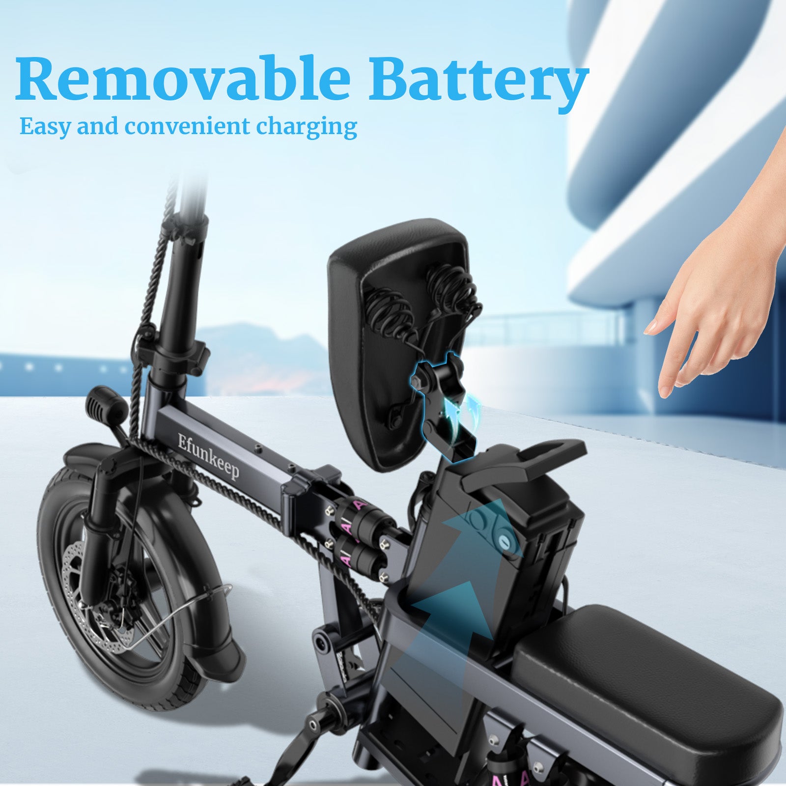 Efunkeep 400W Folding EBike - Hikeep ebike