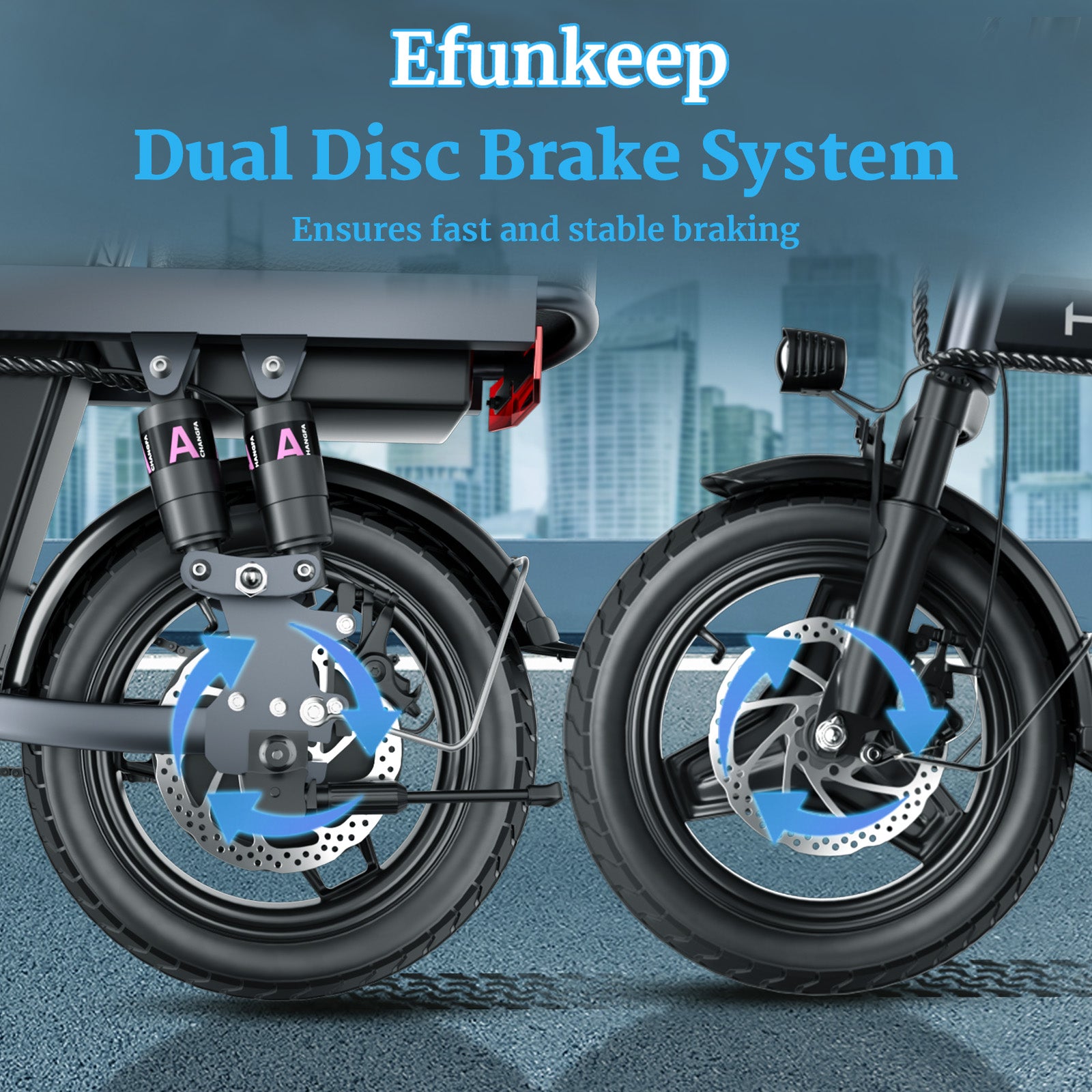 Efunkeep 400W Folding EBike - Hikeep ebike