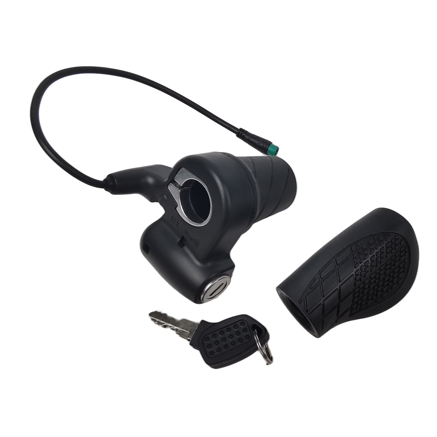 Halve Twist Gasgreep voor Elektrische Fiets, Mountainbike Draaigreep, Waterdichte Stekker, Stuurgreep voor E-bike-ombouwset, Zwart Halve Twist Gasgreep voor Elektrische Fiets, Mountainbike Draaigreep, Waterdichte Stekker, Stuurgreep voor E-bike-ombouwset, Zwart