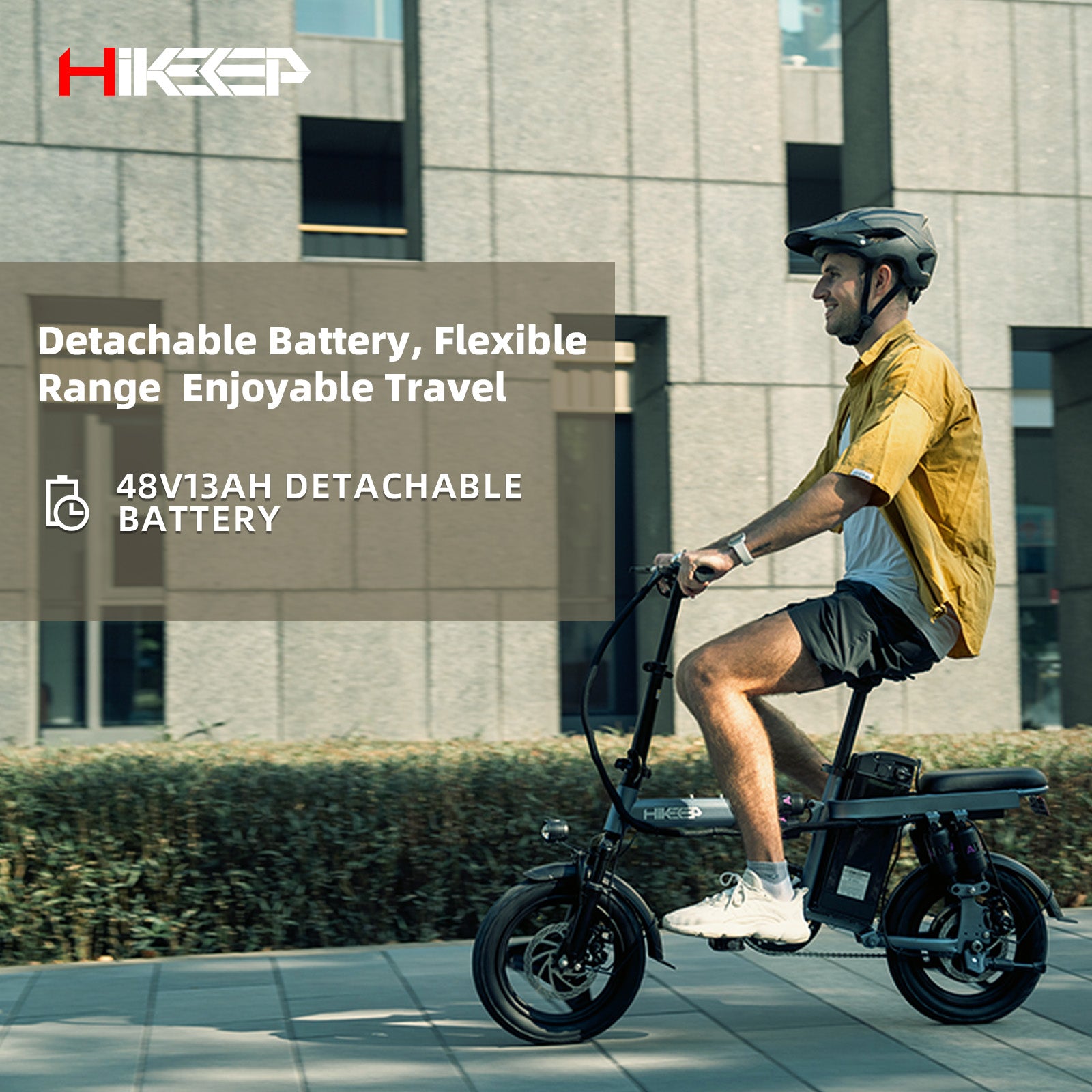 HiKeep Ebike DJ-6 Folding Electric Bike Grey 48V 13AH - Hikeep ebike