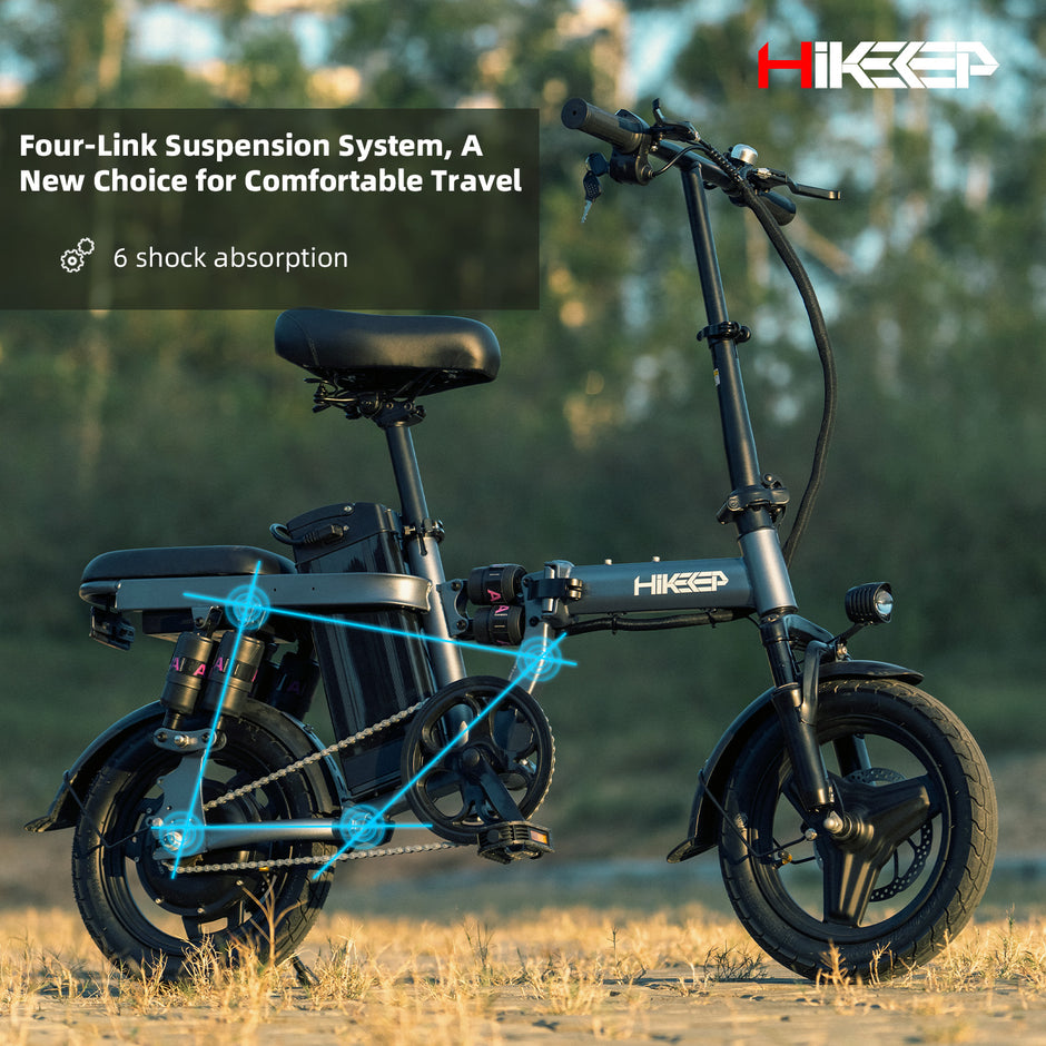 HiKeep Ebike DJ-6 Folding Electric Bike Grey 48V 13AH - Hikeep ebike