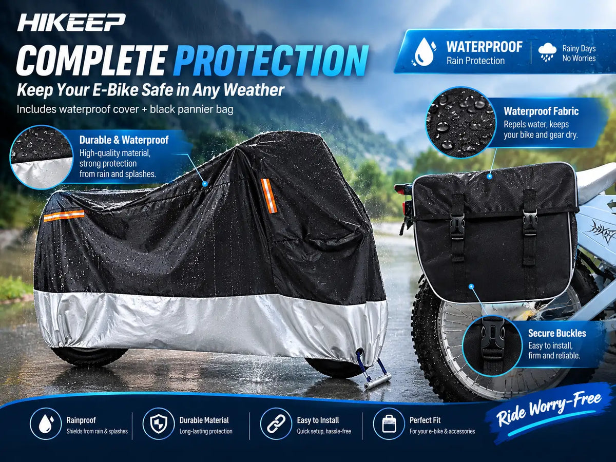 Hikeep Ebike Cover And Rear Pannier Bag