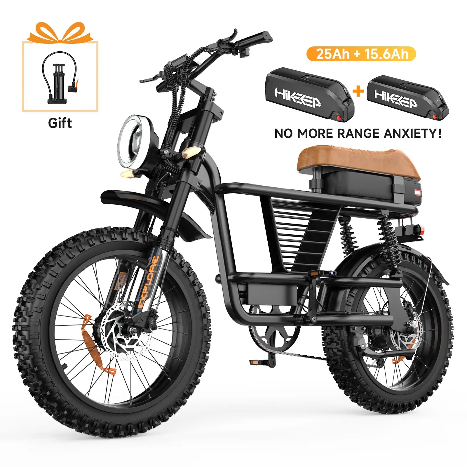 ME Cargo Retro Off-Road Electric Bikes | All-Terrain Ebikes - Hikeep ebike
