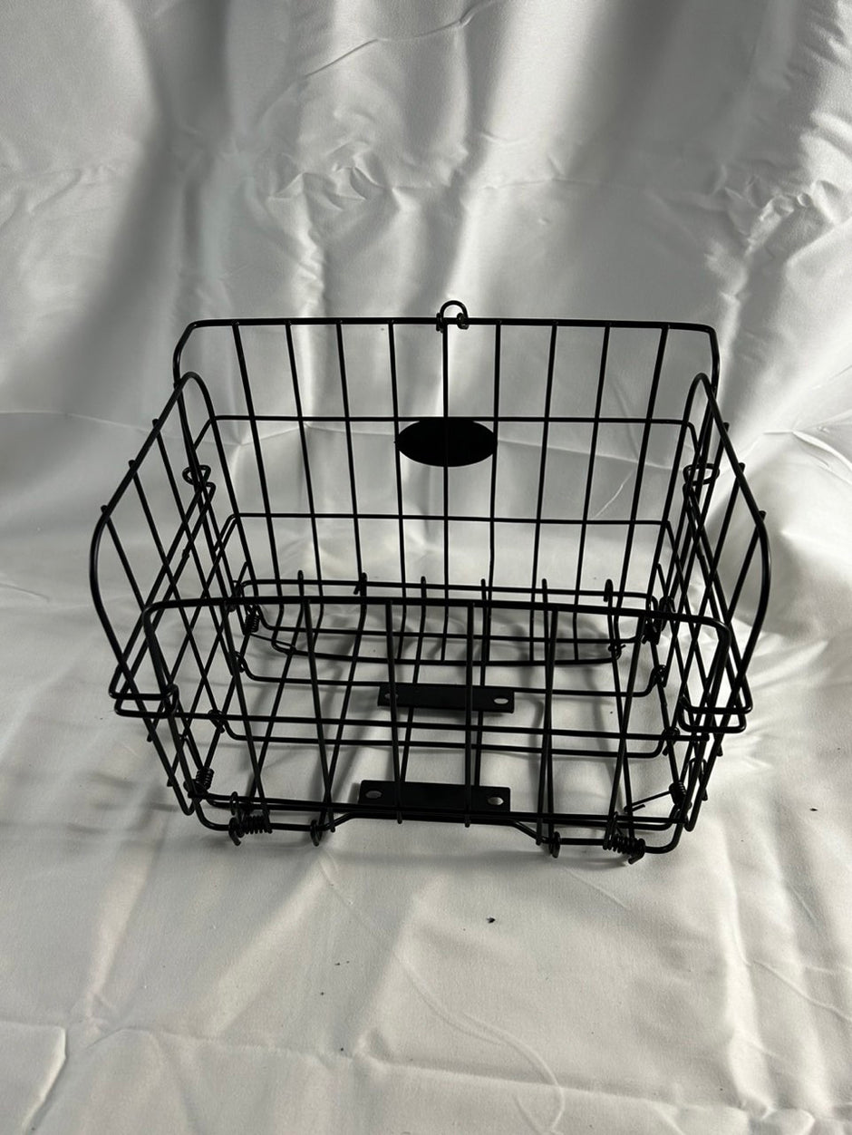 Foot Pedal Rear Seat Steel Folding Vegetable Basket Storage Bin