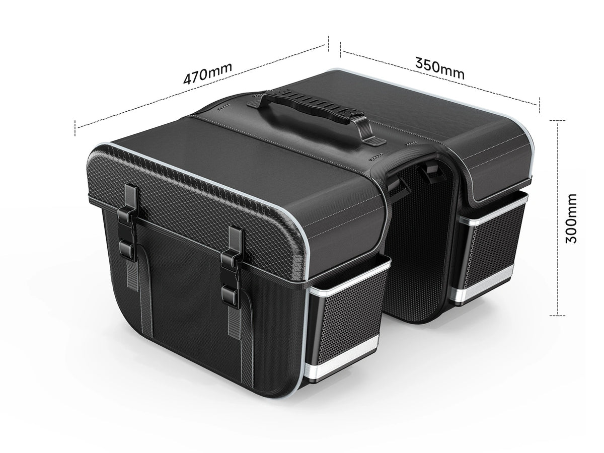 Hikeep Waterproof Rear Rack Double Pannier Bag for E-Bikes