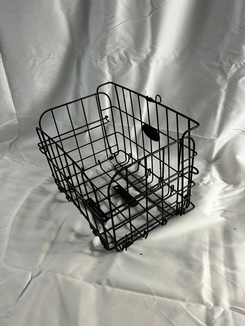 Foot Pedal Rear Seat Steel Folding Vegetable Basket Storage Bin