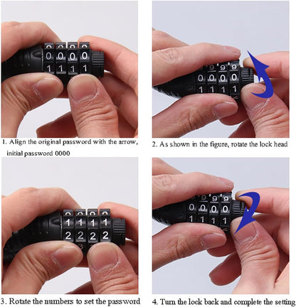 5-Dial Ebike Lock - Hikeep ebike