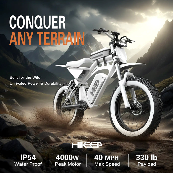 Hikeep MA-S 48V 50A 40MPH Max Speed Dirt Bike  Prepay $100 to unlock $300 discount