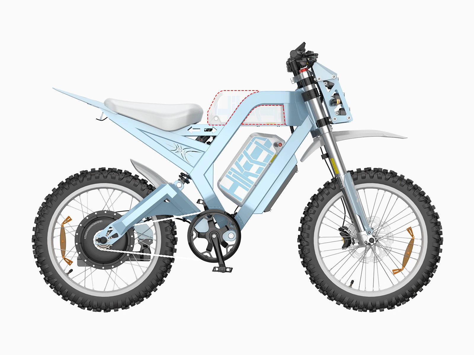 60V 80Ah 5000W 50MPH 240 Miles Long Range Hikeep MAD Electric Dirt