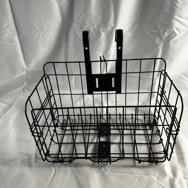 With hook Steel Folding Vegetable Basket Storage Bin - Hikeep ebike