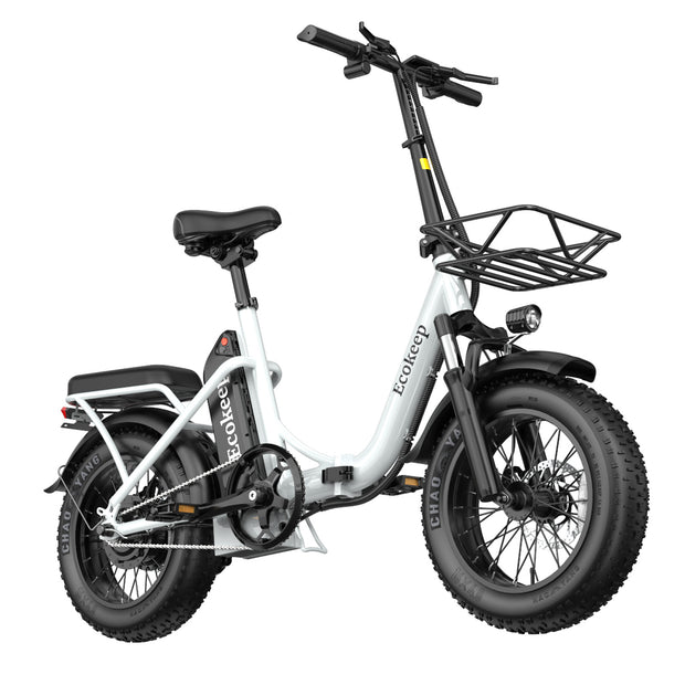 Ecokeep Folding Electric Bike 48V for Adults 28 mph 500W Commuter City Ebikes - Hikeep ebike