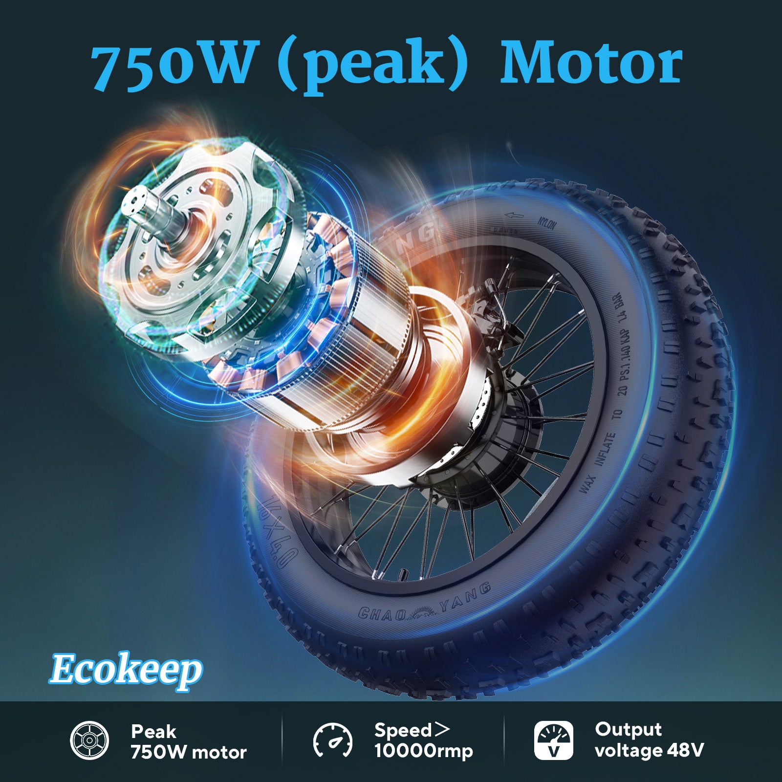 Ecokeep Folding Electric Bike 48V for Adults 28 mph 500W Commuter City Ebikes - Hikeep ebike