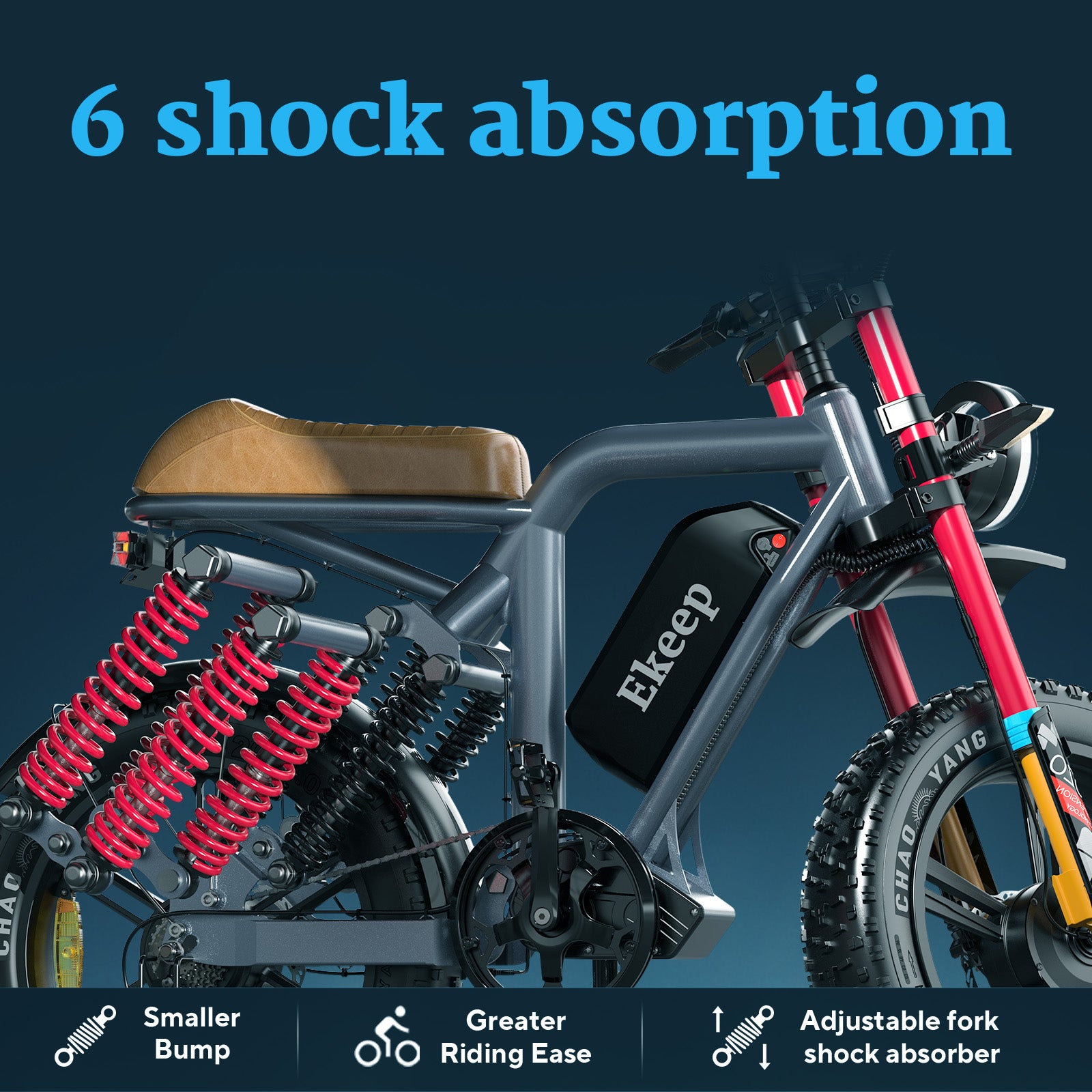 Ekeep MG Electric Mountain ebike 1000W - Hikeep ebike