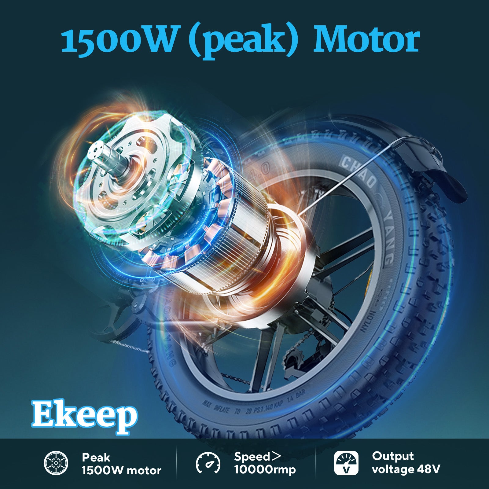 Ekeep MG Electric Mountain ebike 1000W - Hikeep ebike