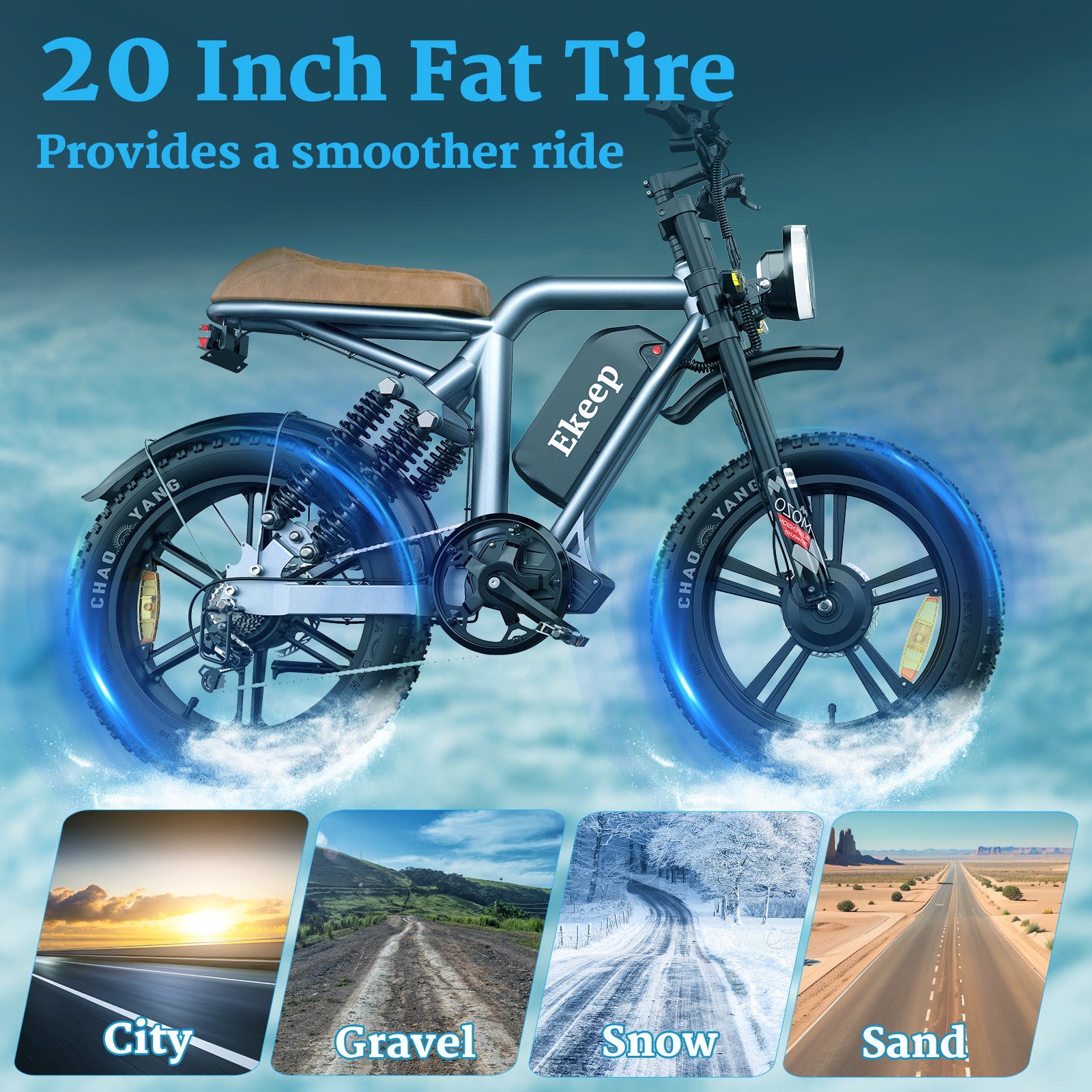 Ekeep MG Electric Mountain ebike 1000W - Hikeep ebike