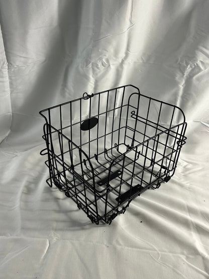 Foot Pedal Rear Seat Steel Folding Vegetable Basket Storage Bin - Hikeep ebike