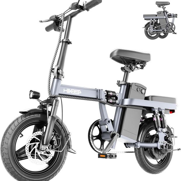 HiKeep Ebike DJ-6 Folding Electric Bike Grey 48V 13AH - Hikeep ebike