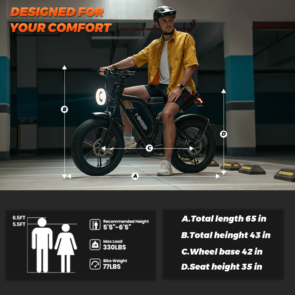 HiKeep K6-G  Black 48V/15/13Ah Electric Bike - Hikeep ebike